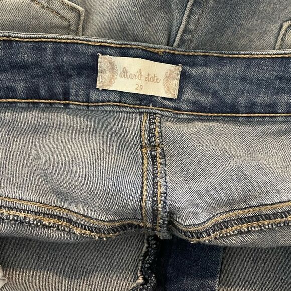 Altar’d State Light Wash Distressed Straight Leg Jeans - Picture 4 of 4